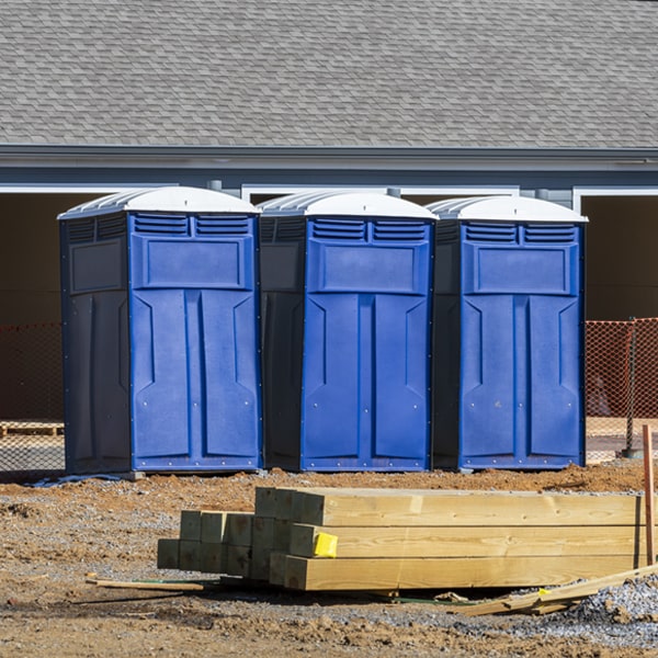 are there any restrictions on what items can be disposed of in the portable toilets in Branchville